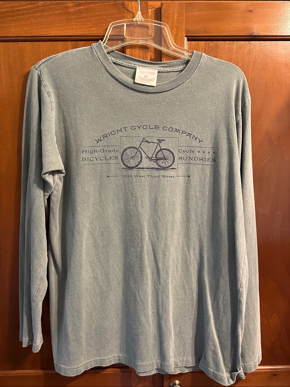 Long-Sleeve Crewneck T-Shirt - Forest Green